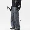 Pantalones Cargo Funcionales Americanos para Hombre Otoño 2025 Nuevos Sueltos Casuales Pantalones de Montañismo al Aire Libre Impermeables Pantalones de Asalto