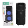 Nuevo modelo privado altavoz bluetooth inalámbrico doble de 4 pulgadas BT-2441 portátil para exteriores karaoke disco U tarjeta estéreo bluetooth