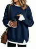 2026 Marca independiente europea y americana, Amazon transfronterizo, sudadera casual nueva de manga larga holgada para mujer