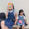 Bolsa de Moda para Padres e Hijos Estilo Occidental Estilo Chanel Bolso Cruzado con Cadena Accesorios de Verano para Niñas Bolso Cuadrado Pequeño Billetera
