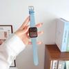 Correa para reloj Apple Watch 7 y 8, gran oferta, lona vaquera Y2G, cuero genuino, iwatch 65, generación SE.