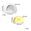 Molde Squishy Formato Urso Durian Squishy DIY Alívio de Estresse Sanduíche Biscoito Pão Squishy Molde de Silicone Artesanal