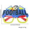 Gafas Divertidas de Fútbol para el Mundial 2026 EE.UU.-Canadá-México Accesorios para Fotos de Fiesta de Cumpleaños Marcos de Colores Disfraz Feliz