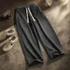 Calça jeans masculina, nova coleção primavera/outono 2026, estilo retro americano moderno, modelagem solta, perna reta, calça longa casual de perna larga