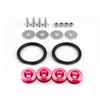 Arandelas de Refuerzo para Parachoques Delantero y Trasero de Coche JDM Tornillos de Fijación Espaciadores de Doble Capa de Colores Clips Universal