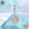 Pingente Sol e Lua Aifule Contas Sol Lua Prata Esterlina S925 Fivela de Abertura e Fechamento DIY Acessórios de Joias Atacado Contas Soltas