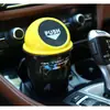 Cubo de basura para coche Cubo de almacenamiento pequeño para coche impreso con LOGOTIPO Suministros interiores Cubo de basura redondo creativo de grado A para coche