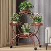 Suporte de Flores de Chão de Três Níveis para Uso Doméstico, Suporte de Flores de Chão para Sala de Estar, Suporte de Flores de Chão para Casa