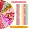 Celebración de Boda Especial Portátil Confeti Rosa Lluvia de Pétalos de Flor Cielo Estrellado Brillante Saludo de Boda Suministros para Golpear la Puerta Accesorios