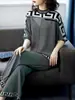 Vestido de Primavera de Alta Calidad para Madre de Mediana Edad de Manga Media de Algodón Mercerizado Estilo Nuevo Estilo Occidental Reductor de Edad Elegante Traje Casual de Moda