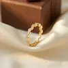 Anel Quadrado Geométrico de Diamante Empilhável, Anel Aberto de Zircônia de Luxo Leve de Nicho para Mulheres
