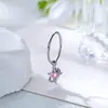 Sendero de Estrellas Estrella Hensen Joyería Estilo Ins Estilo Coreano Diámetro de Alambre de 0.8 mm Aro para Oreja sin Costuras Colgante de Estrella Joyería para Piercing