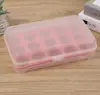 Caja de Almacenamiento de Huevos de 15 Compartimentos para Cocina, Caja Conservadora de Huevos para Refrigerador, Caja de Huevos Multicapa, Charola de Huevos de Plástico