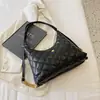 Bolsa Feminina Transfronteiriça Novo Estilo Design de Nicho Simples Versátil Bolsa de Ombro Único para Axila Pequena Bolsa Tiracolo Estilo Chanel Bolsa de Bolinho