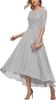 Vestido de Noiva de Renda Amazon para Noite 2026 Novo Meia-Manga Aplique Linha A Chiffon Vestido Formal
