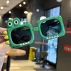 Gafas de Sol de Silicona para Niños con Forma de Dinosaurio para Niños y Niñas, Lentes Polarizadas que No Lastiman los Ojos, Gafas de Sol para Proteger del Sol Infantiles, Lindas