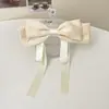 Horquilla de Princesa con Lazo Medio Atado, Accesorio para el Cabello, Pinza Elegante y Dulce de Satén, Horquilla Estilo Coreano para la Parte Posterior de la Cabeza
