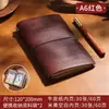 Caderno A6 Vintage Personalizado com Capa de Couro PU Macio, Elástico, Bolso de Viagem, Diário de Folhas Soltas, Logotipo Impressível