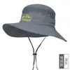 Chapéu de Pescador com Proteção Solar para Cabeça Grande Masculina Chapéu Wai de Verão Masculino para Exterior Escalada Chapéu de Sol Chapéu de Montanhismo Chapéu de Cowboy Novo