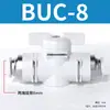Válvula Manual Neumática Zhuoji Buc-6-10 Válvula de Interruptor para Tubo de Aire de 8 mm Válvula de Paso Recto de 12 mm Conector de Conexión Rápida