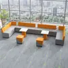 Canto Sofá Criativo Recepção de Escritório Área de Lounge Cabine Sofá de Negociação Mesa de Centro Simples Moderna