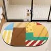 Alfombrillas de Baño de Dibujos Animados, Absorbentes de Agua, Antideslizantes, Resistentes a Manchas, Felpudos Limpiables con Paño, Alfombrillas de Diatomeas de Fácil Cuidado, Disponibles para Dropshipping