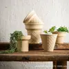 Vaso de Flor de Argila Secagem Rápida Orquídea Planta Verde Cerâmica Respirável de Alta Qualidade Criativo Simples Respirável Vaso de Flor de Mesa Venda por Atacado