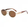 Gafas de Sol Transfronterizas Europeas y Americanas 2025 Gafas de Metal Gafas de Sol de Moda para Mujer Gafas con Sentido Avanzado para Fotografía Callejera Retro