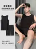 Pijama para Hombre Verano Imitación Algodón Delgado 2026 Nuevo Estilo Chaleco Shorts Conjunto de Ropa para el Hogar para Hombre Talla Grande Sin Mangas Verano