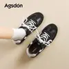 Zapatos de Entrenamiento de Ballet Aogushi Deng para Mujer 2026 Nuevo Otoño/Invierno Negro Oculto para Aumentar la Altura Súper Bonitos Zapatos Deportivos Casuales