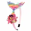 Diadema de sirena con conchas de lentejuelas transfronteriza estilo dulce europea y americana Amazon Accesorios para la cabeza de niños Diadema DIY