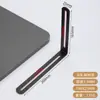 Soporte de ángulo de acero inoxidable con agujeros largos ajustables, fijador de ángulo recto de 90 grados móvil de doble cabeza, pieza de ángulo de hierro en forma de L