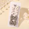 Set de Pinzas para el Cabello de Niñas con Lazo Bordado Hecho a Mano Clip de Pato Todo Incluido Accesorios para el Cabello Sombrerería Amazon 5217