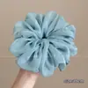 Goma de pelo de malla extragrande estilo coreano para mujer, goma de moño de alta gama, banda elástica para coleta diaria