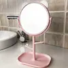 Espejo de Maquillaje de Dibujos Animados de Escritorio Espejo de Tocador de Escritorio Espejo de Maquillaje Pequeño Giratorio Grande con Bandeja Espejo de Princesa para Dormitorio