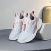 Tênis Leve para Corrida Feminino 2025 Verão Novo Respirável Fivela Giratória Sapatos Esportivos Macios para Crianças Sapatos de Malha Antiderrapantes