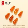 Colgante de Ágata de Cristal Natural Pieza Tallada en Piedra Congelada Lichi Accesorios de Joyería Hechos a Mano DIY Colgante para Pulsera Cuentas Espaciadoras