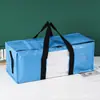 Bolsa Tejida Móvil Gran Capacidad Engrosada Extra Grande Plástico Hogar Plegable y Organizadora Bolsa de Empaque Piel de Serpiente Bolsa de Almacenamiento para Mudanza
