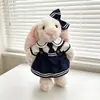 Solo Ropa de Muñeca/Ropa Hecha a Mano para Muñeca Conejo Jc Bonnie, Pijama, Vestido Mismo Estilo del Pequeño Libro Rojo, Conjunto para Muñeca de 32cm, Lindo