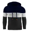 Outono e Inverno Novo Camisola Jacquard Masculina Europeia e Americana Manga Comprida Com Capuz Cor Quente Moletom Com Capuz Jaqueta