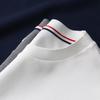 Camiseta de Manga Corta con Hombros Caídos y Cuello Redondo de 260g para Hombre y Mujer, Top Casual de Color Sólido, Ropa de Trabajo de Verano, Logo Bordado, Camisa de Manga Corta para Hombre