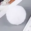 Colgante de Joyería de Bola de Piel Sintética de Conejo Rex de 8 cm Accesorios de Bola de Felpa de Invierno Accesorios DIY Accesorios de Color Caramelo para Zapatos y Sombreros