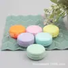 Pote boca larga macaron 10g pote de creme facial roxo caixa de sombra para olhos caixa de pó de maquiagem 10ml pote de creme verde caixa de gloss labial