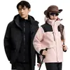 Ropa de Trabajo Personalizada con Logo Impreso para Hombres y Mujeres, Chaquetas 3 en 1 Desmontables, Ropa de Trabajo para Grupos con Bordado