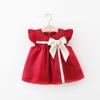 Vestido de verão para meninas 1622, vestido infantil sem mangas, vestido de princesa ocidental da moda