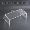 Suporte de Exibição Acrílico em Forma de U Suporte de Mesa Transparente para Figura Caixa Surpresa Bolsa Rack de Armazenamento de Amostras