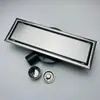 Dren de Piso Rectangular Oculto de Acero Inoxidable 304 para Baño, Engrosado para Balcón y Baño, Anti-Olor Invisible de Acero Inoxidable 201
