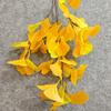 Hojas de Ginkgo Simuladas, Colores de Otoño, Hojas Falsas, Hojas de Arce Amarillo Rojo, Ramas Falsas, Decoración Floral, Hojas de Plástico, Flores Artificiales