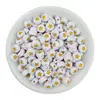 Cuentas acrílicas de estrella de cinco puntas de 4*7mm, cuentas sueltas monocromáticas, pulsera de la amistad con cuentas, materiales hechos a mano, accesorios para joyería DIY