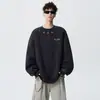 Sudadera Nueva para Hombre Otoño/Invierno 2026 con Estampado Geométrico, Moderna y Única, Corte Holgado, Tallas Grandes, Top de Moda Juvenil